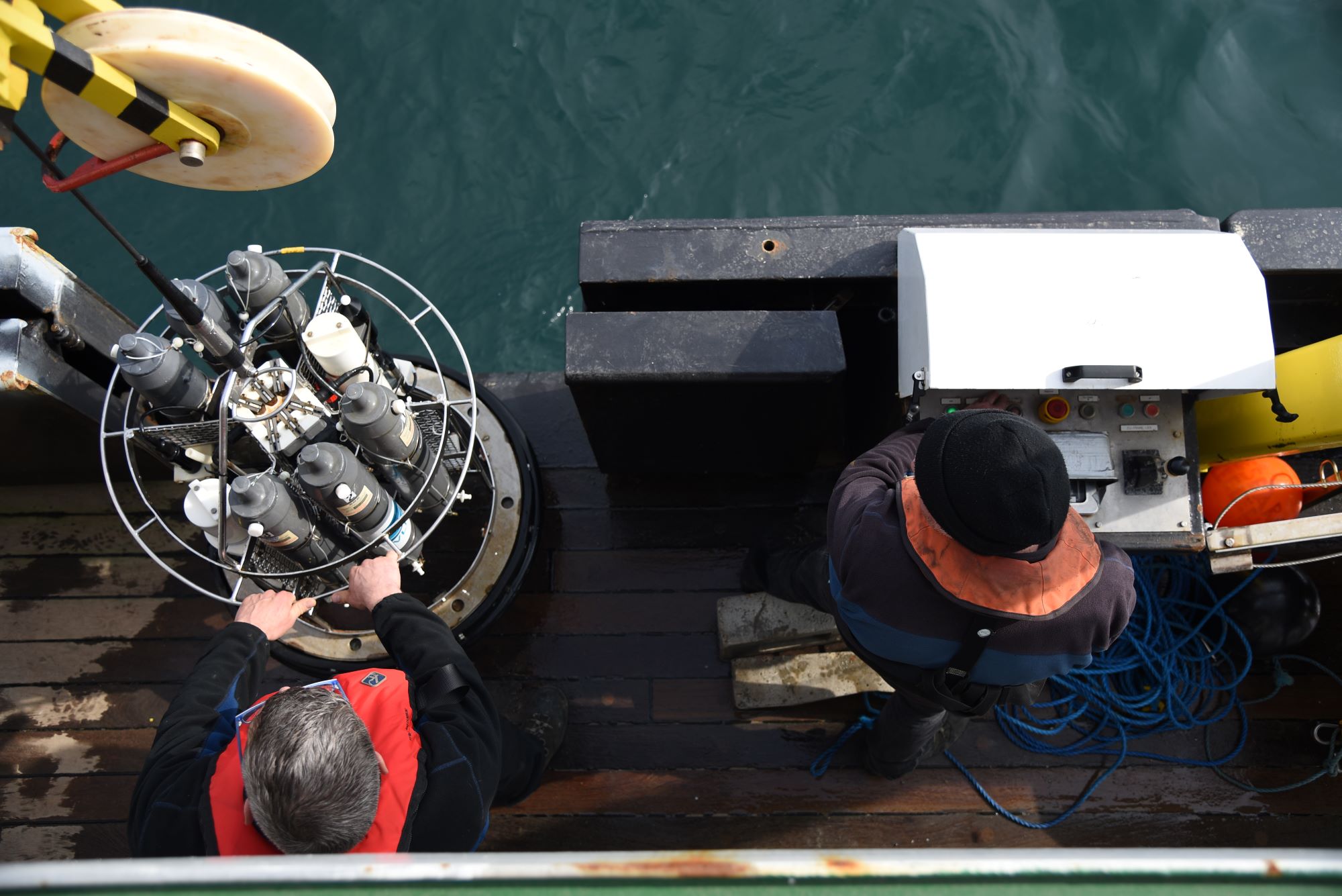  ICOS Simon Stevin research vessel measures greenhouse gases at the North Sea and in the English Channel