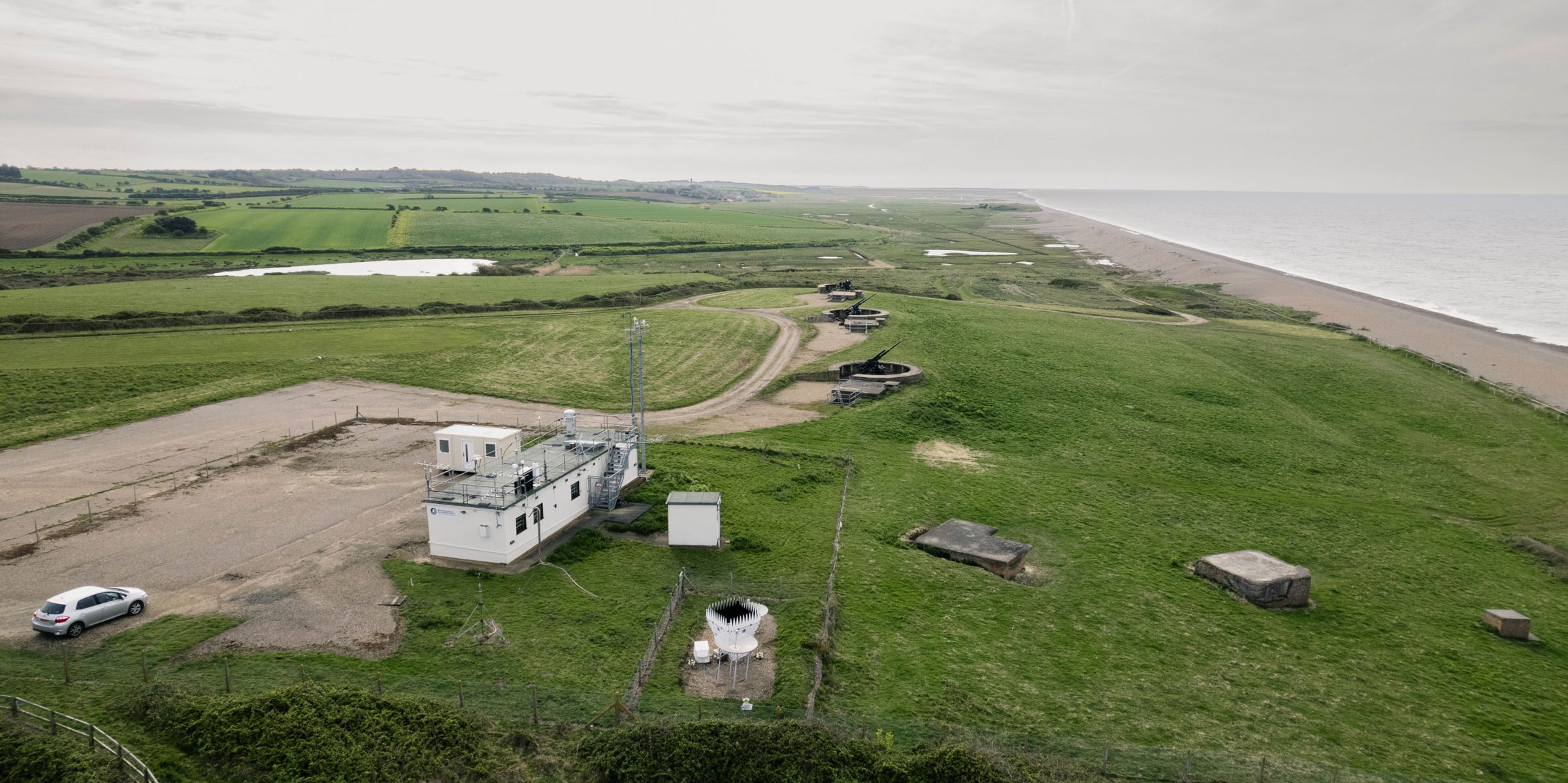 Aerial photograph of Weybourne station