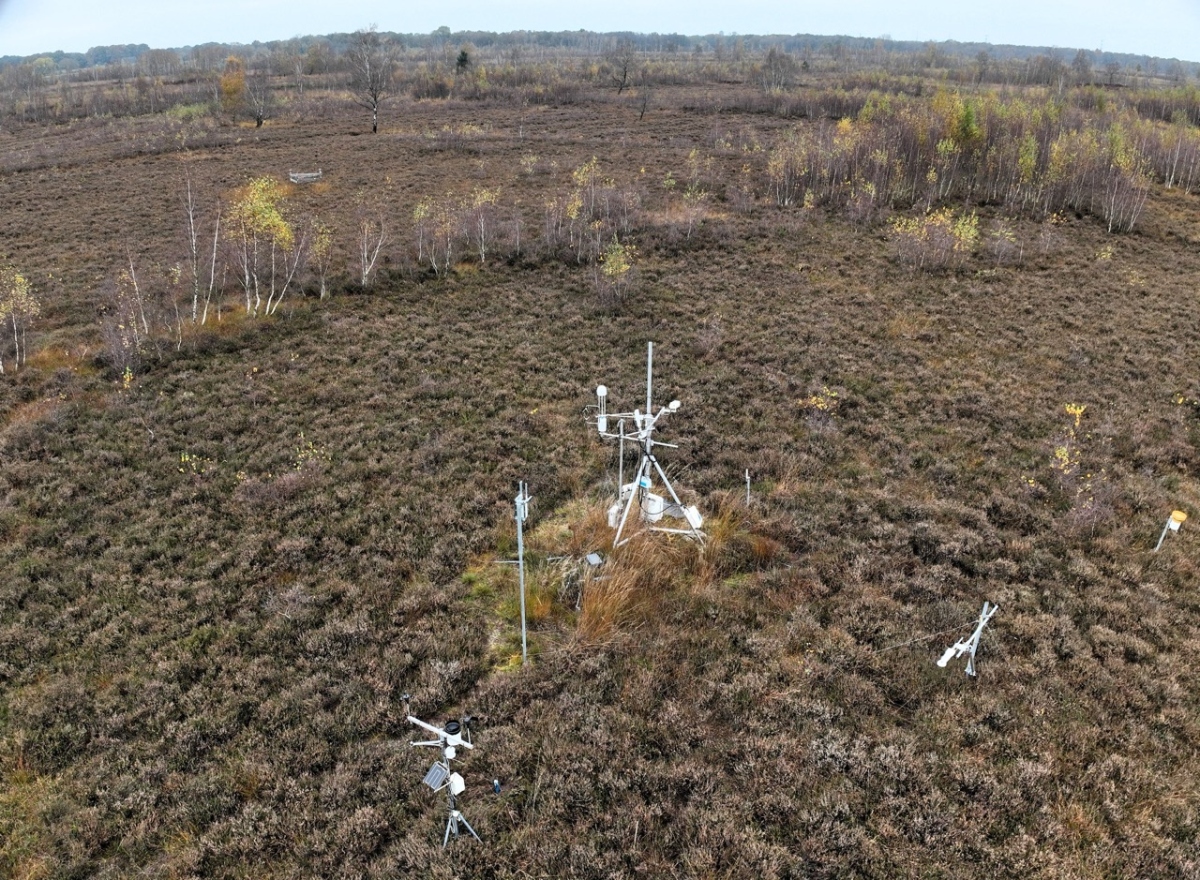 The station is located within a drained bog where peat extraction ceased in 1979. Photo credits: Dr. Jan Lehmann. 