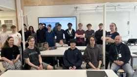 group picture of a class of upper secondary school students