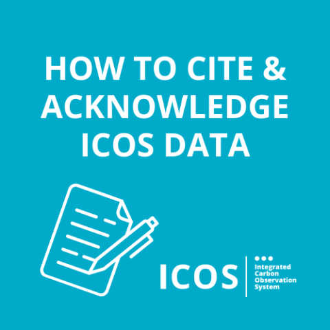 how to cite and acknowledge ICOS data 